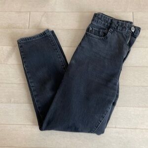 Zara cropped black mom jeans